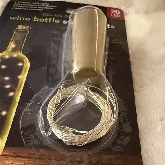 Wine Bottle String Lights - Silver and Wine Sign - Picture 7 of 8